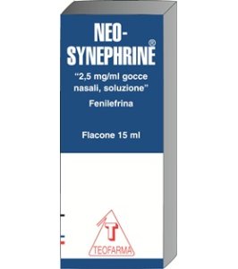 NEOSYNEPHRINE*gtt nasali 2,5 mg/ml 15 ml
