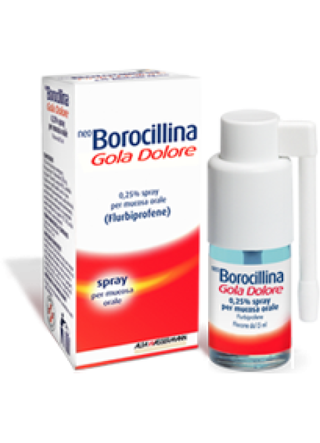 NEOBOROCILLINA GOLA DOLORE*1 flaconcino spray 15 ml 37,5 mgmenta