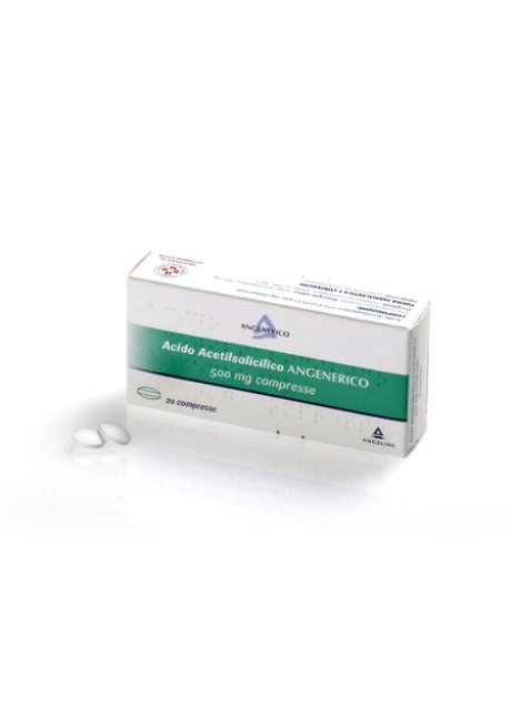 ACIDO ACETILSALICILICO (ANGENERICO)*20 cpr 500 mg