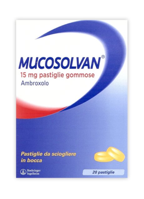 MUCOSOLVAN*20 pastiglie gommose 15 mg