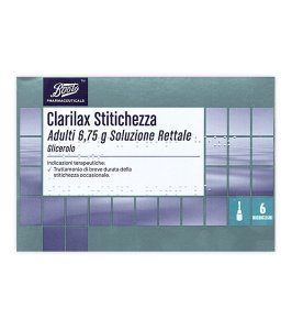 CLARILAX STITICHEZZA*AD 6 microclismi 6,75 g GLICEROLO