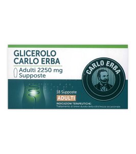 GLICEROLO (CARLO ERBA)*AD 18 supp 2.250 mg