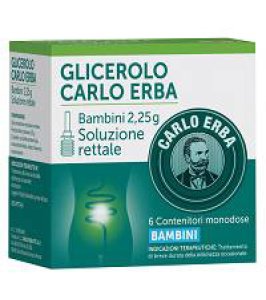 GLICEROLO (CARLO ERBA)*BB 6 microclismi 2,25 g con camomillae malva