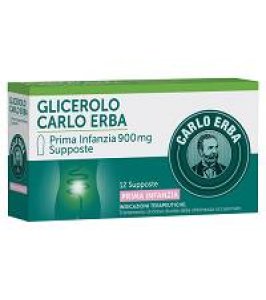 GLICEROLO (CARLO ERBA)*PRIMA INFANZIA 12 supp 900 mg
