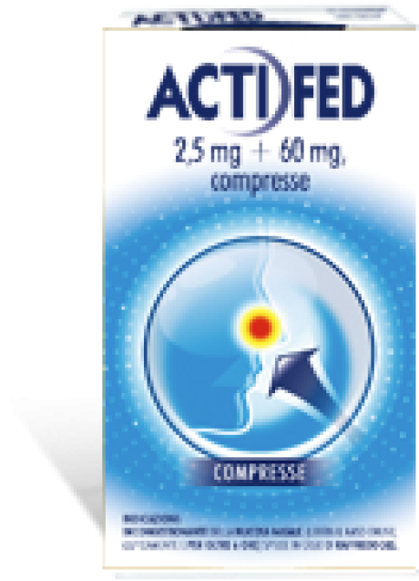 ACTIFED*12 cpr 2,5 mg + 60 mg