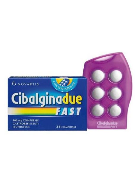 CIBALGINA DUE FAST*24 cpr gastrores 200 mg