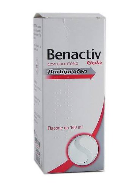 BENACTIV GOLA*collutorio 160 ml 25 mg/ml