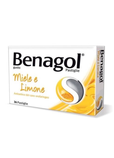 BENAGOL*36 pastiglie 0,6 mg + 1,2 mg miele limone