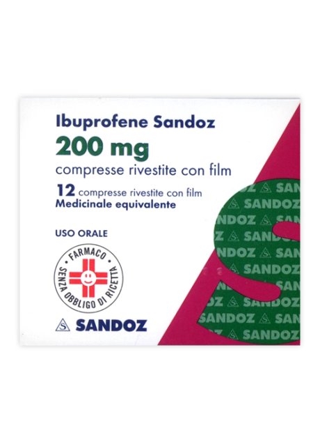 IBUPROFENE (SANDOZ)*12 cpr riv 200 mg IBUPROFENE (SANDOZ)*12 cpr riv 200 mg