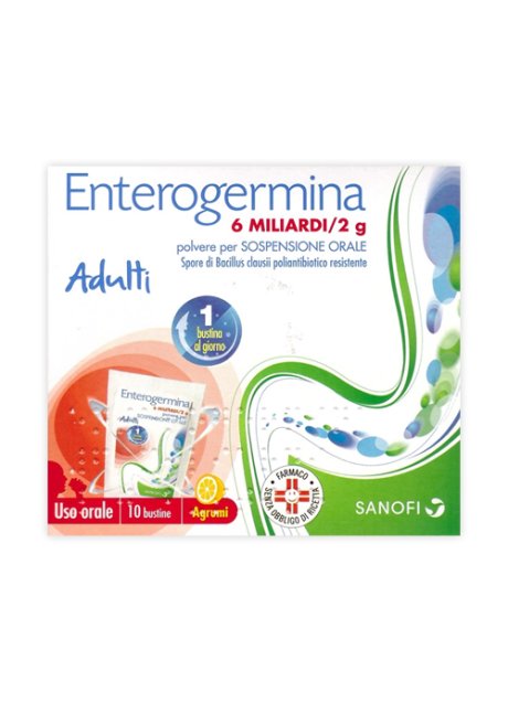 ENTEROGERMINA*orale sosp 10 bustine 6 mld 2 g