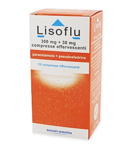 LISOFLU*16 cpr eff 300 mg + 30 mg