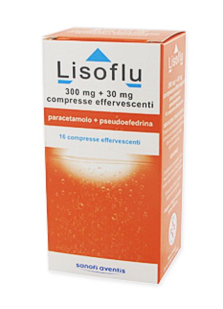 LISOFLU*16 cpr eff 300 mg + 30 mg