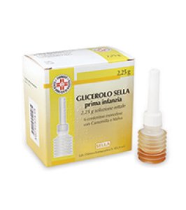 GLICEROLO (SELLA)*PRIMA INFANZIA 6 contenitori monodose 2,25g soluz rett con camomilla e malva