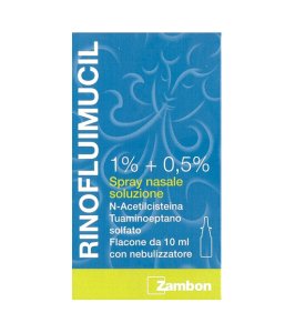 RINOFLUIMUCIL*spray nasale flaconcino 10 ml 1% + 0,5%