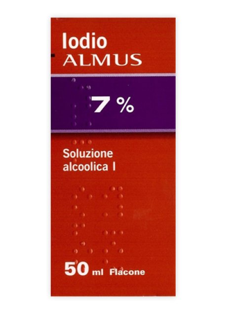 IODIO SOL ALCO I (ALMUS)*soluz alcolica 50 ml 7% + 5%