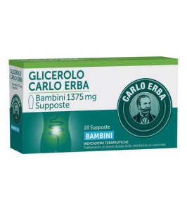GLICEROLO (CARLO ERBA)*BB 18 supp 1.375 mg