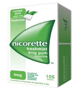 NICORETTE*105 gomme mast 4 mg menta forte