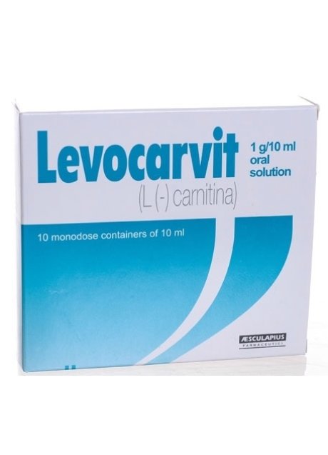 LEVOCARVIT*orale soluz 10 flaconcini 1 g 10 ml LEVOCARVIT*orale soluz 10 flaconcini 1 g 10 ml