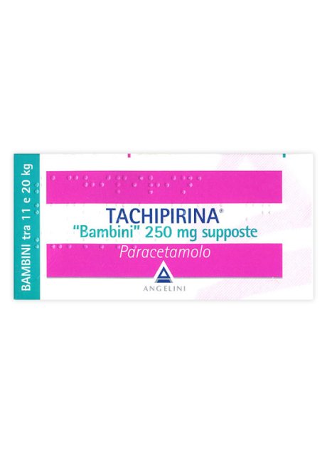 TACHIPIRINA*BB 10 supp 250 mg