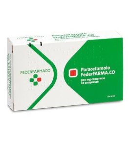 PARACETAMOLO (FARMAKOPEA)*20 cpr 500 mg
