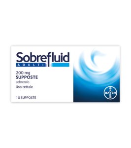 SOBREFLUID*ADULTI 10 supp 200 mg