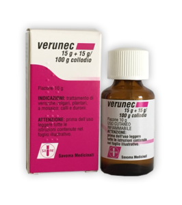 VERUNEC*collodio soluz cutanea 15 g + 15 g/100 g