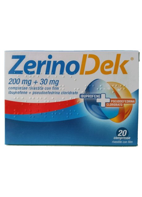 ZERINOACTIV*20 cpr 200 mg + 30 mg