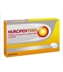 NUROFENTEEN*12 cpr orodisp 200 mg limone