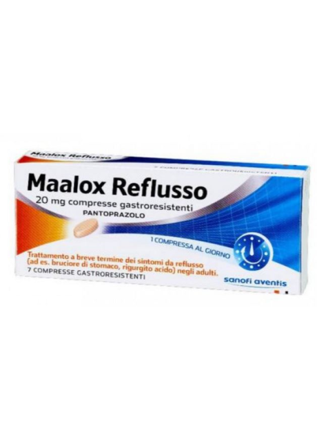 MAALOX REFLUSSO*7 cpr gastrores 20 mg MAALOX REFLUSSO*7 cpr gastrores 20 mg