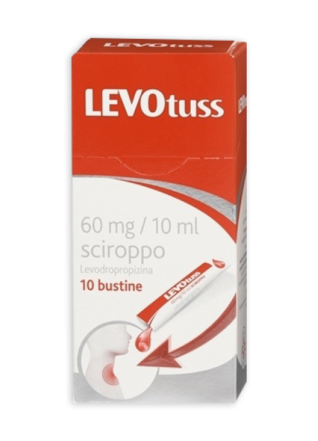 LEVOTUSS*sciroppo 10 bust 60 mg/10 ml