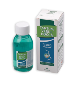 TANTUM VERDE BOCCA*collutorio 240 ml 22,5 mg/15 ml + 7,5 mg/15 ml