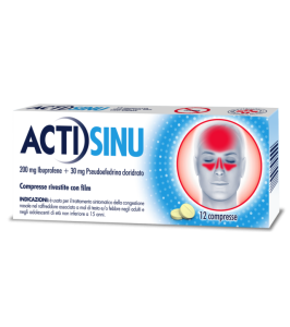 ACTISINU*12 cpr riv 200 mg + 30 mg