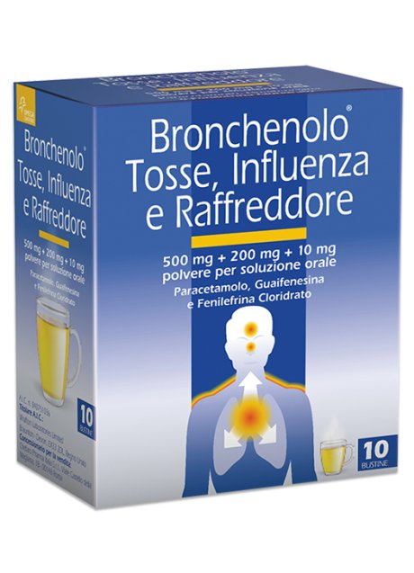 BRONCHENOLO TOSSE INFLUENZA E RAFFREDDORE*orale polv 10 buste