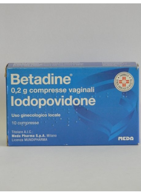 BETADINE*10 cpr vag 200 mg