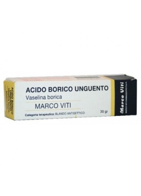 ACIDO BORICO (MARCO VITI)*ung derm 30 g 3% ACIDO BORICO (MARCO VITI)*ung derm 30 g 3%