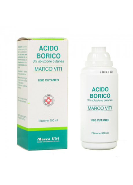 ACIDO BORICO (MARCO VITI)*soluz cutanea 500 ml 3%