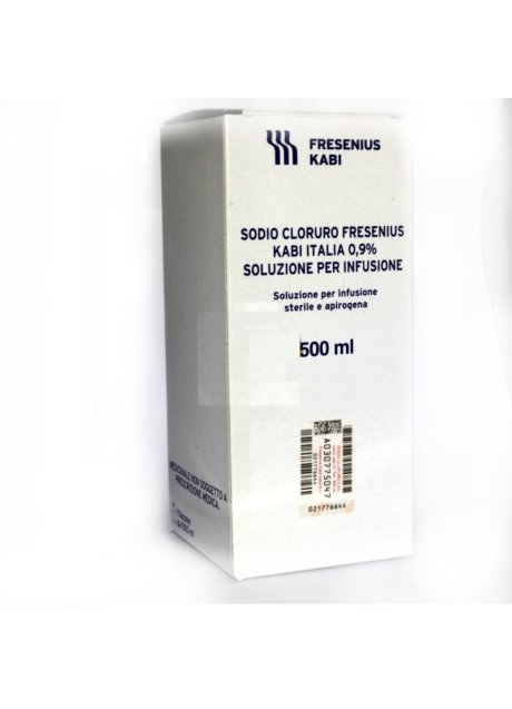 SODIO CLORURO (FRESENIUS KABI ITALIA)*1 flacone EV 500 ml 0,9%