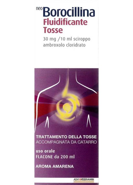 NEOBOROCILLINA FLUIDIFICANTE TOSSE*sciroppo 1 flacone 200 ml30 mg/ml
