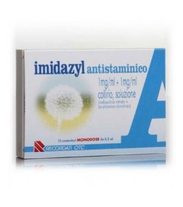 IMIDAZYL ANTISTAMINICO*10 monod collirio 0,5 ml 1 mg/ml + 1mg/ml