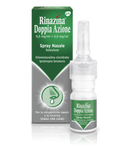 RINAZINA DOPPIA AZIONE*spray nasale 10 ml 0,5 mg/ml + 0,6 mg/ml