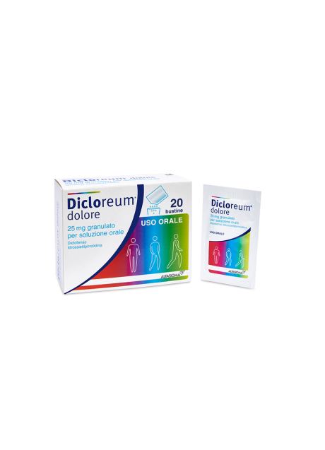 DICLOREUM DOLORE*orale grat 20 bust 25 mg