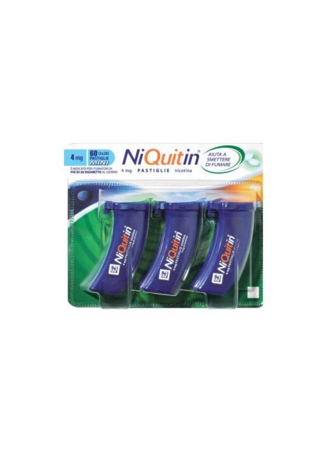 NIQUITIN MINI*60 pastiglie 4 mg menta