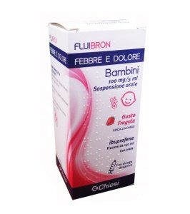 FLUIBRON FEBBRE E DOLORE*orale sosp 150 ml 100 mg/5 ml gustofragola senza zucchero