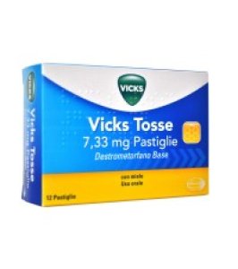 VICKS TOSSE*12 pastiglie 7,33 mg miele