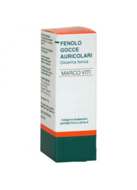 FENOLO (MARCO VITI)*gtt oto 10 g 1% FENOLO (MARCO VITI)*gtt oto 10 g 1%