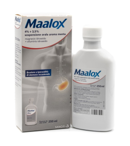 MAALOX*orale sosp 250 ml 4% + 3,5% aroma menta