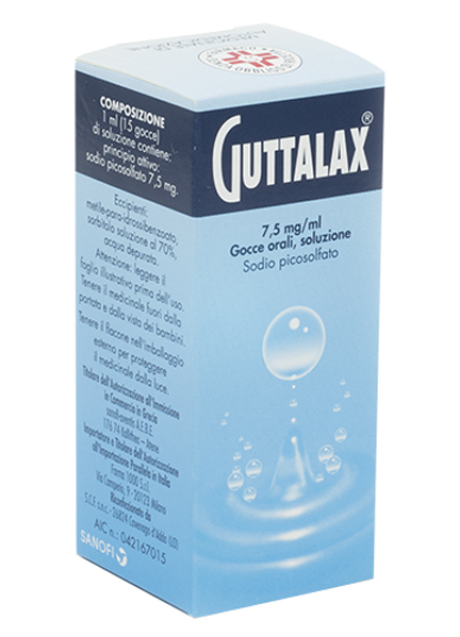 GUTTALAX*orale gtt 15 ml 7,5 mg/ml