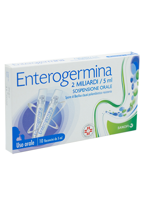ENTEROGERMINA*orale sosp 10 flaconcini 2 mld 5 ml