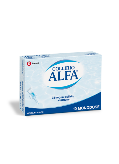 COLLIRIO ALFA DECONGESTIONANTE*10 monodosi collirio 0,3 ml 0,8 mg/ml