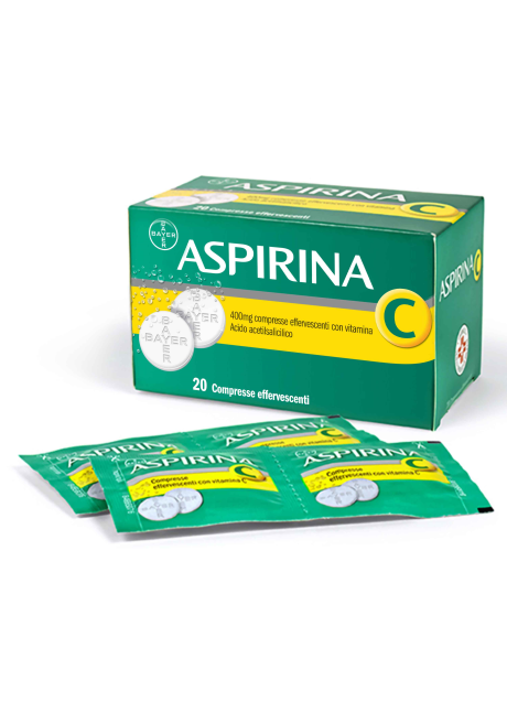 ASPIRINA C*20 cpr eff 400 mg + 240 mg